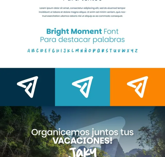 Aplicación de marca Jaky en pieza de viaje